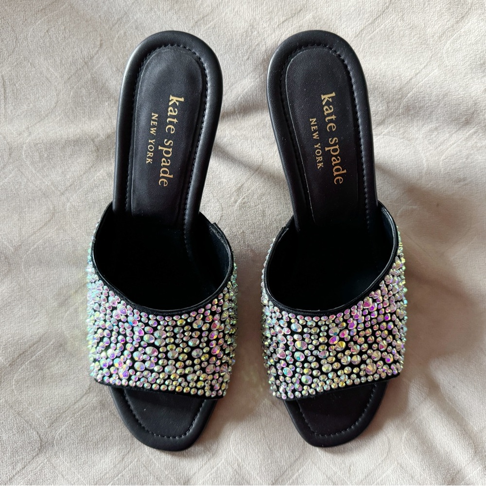 Kate Spade New York Malibu Crystal Mule Sandals (LIKE NEW) SIZE 8
